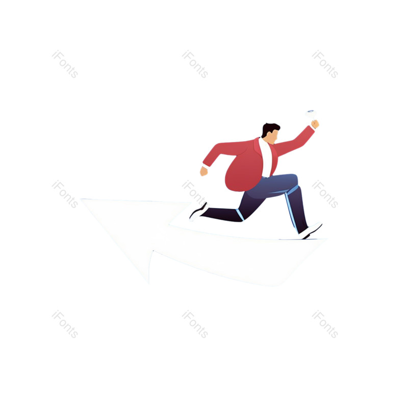 科技图片,箭头符号元素,商务PNG,成功免抠素材
